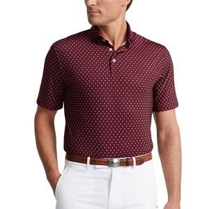 RLX Golf Maroon Polo w Diamonds - Size M